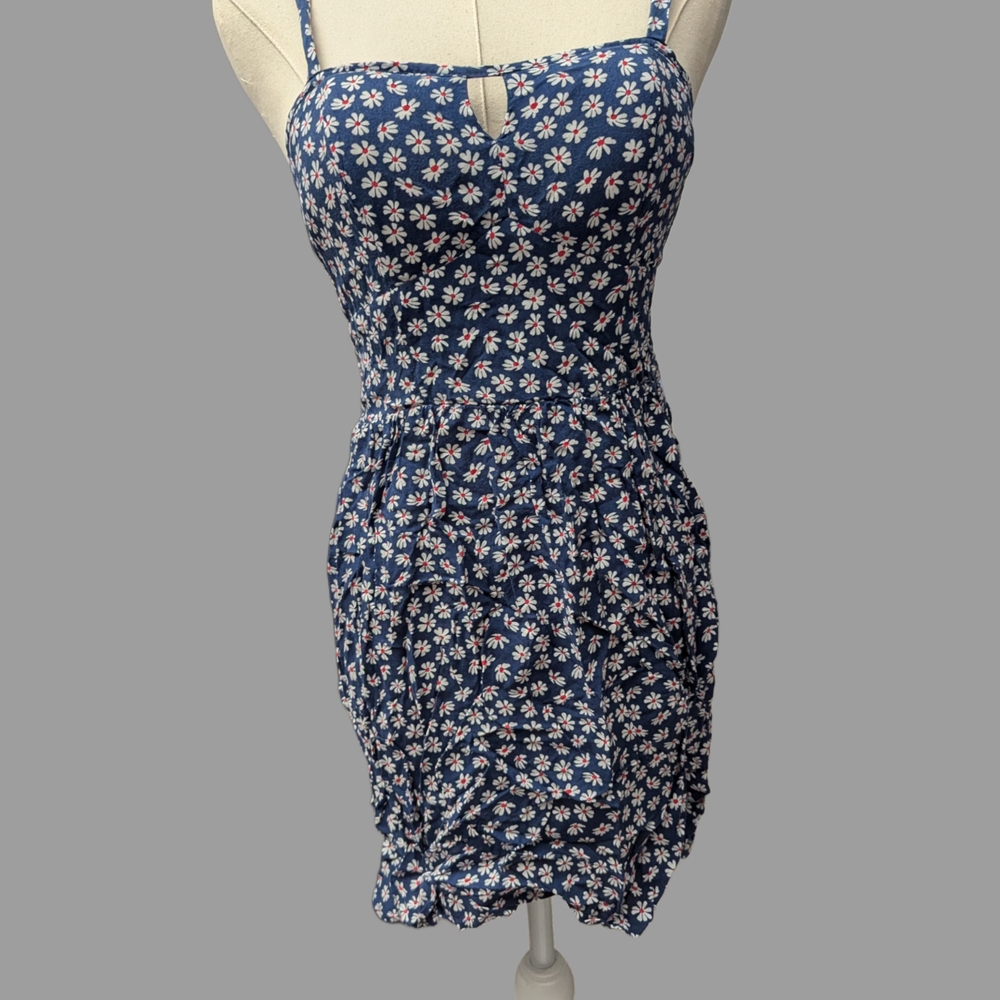 AUW Navy Floral Mini Dress